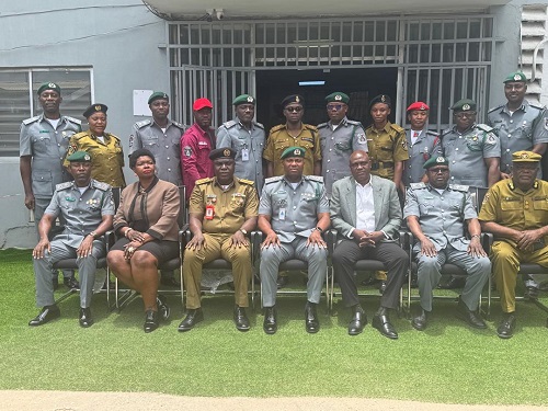 Customs and NDLEA Officers during the visit
